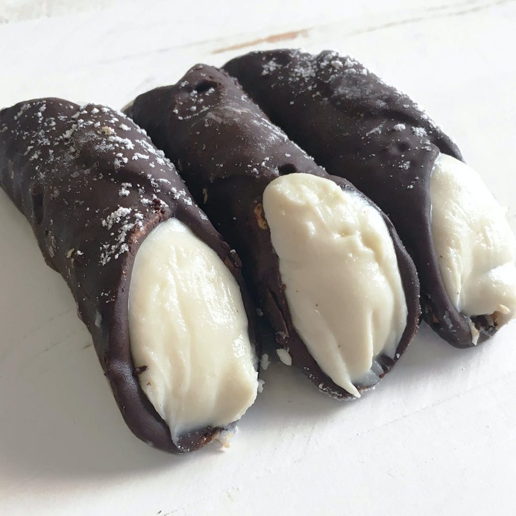 6 Filled Large Plain Cannoli + 6 Filled Hand Dipped Belgian Chocolate ...